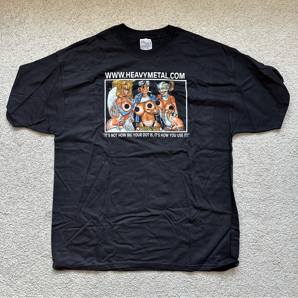 Vintage HEAVY METAL MAGAZINE Simon Bisley Art T-Shirt Size XL New UNWORN Rare